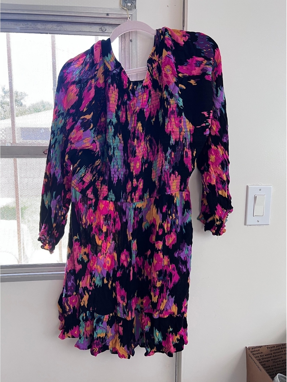 Size 16-1X plus size - black with pink colored dress